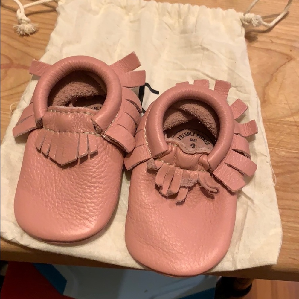 Freshly Picked moccs in Blush Pink Brand New